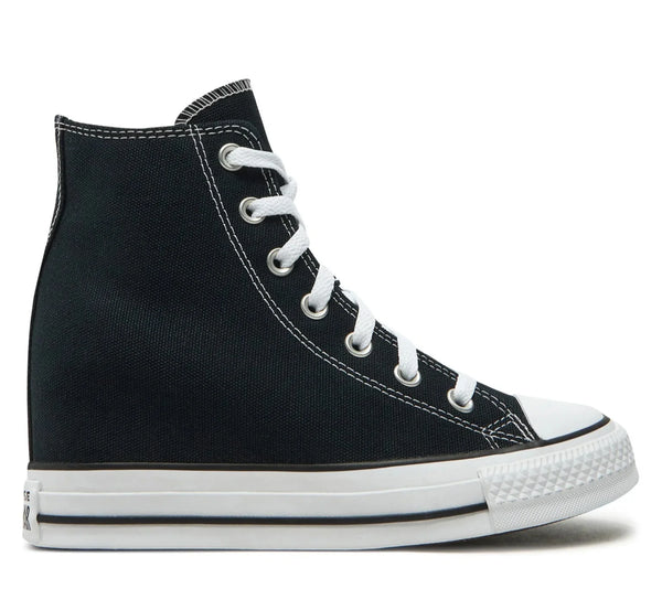 [A11909C] Womens Converse CHUCK TAYLOR ALL STAR WEDGE PLATFORM HI 'BLACK/WHITE'