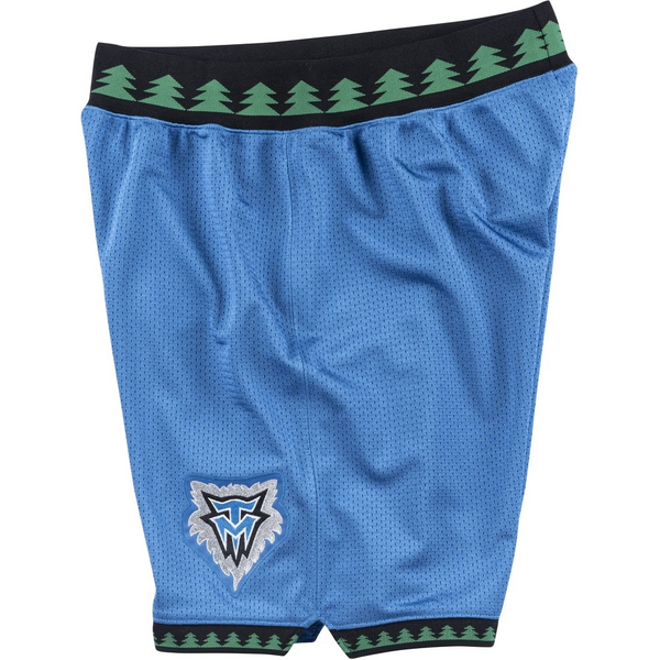 MENS MITCHELL & NESS AUTHENTIC ROAD SHORTS TIMBERWOLVES 03-04