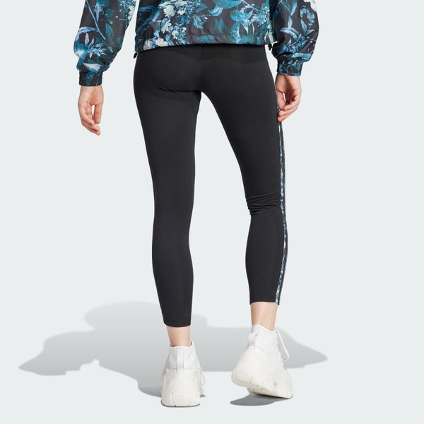 [II3192] Womens Adidas 3 STRIPE FLORAL LEGGINGS