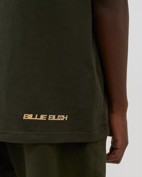 [DQ7755-355] Mens Nike x Billie Eilish T-Shirt 'Sequoia/Mushroom'