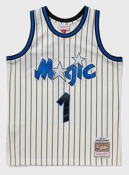 MENS MITCHELL & NESS CREAM TEAM COLOR SWINGMAN JERSEY MAGIC 1993 PENNY HARDAWAY