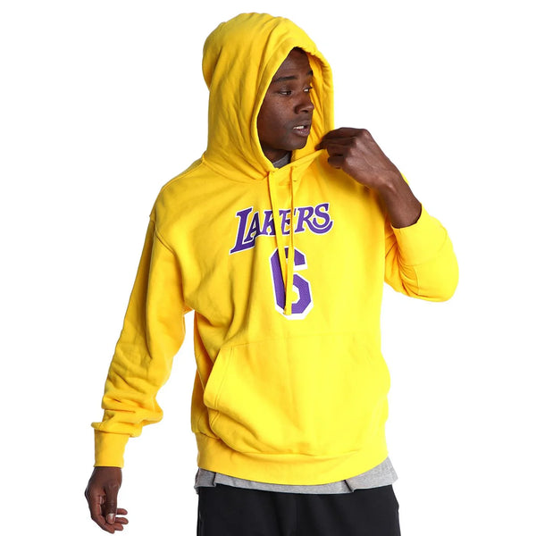 [DB1181-728] Mens Nike NBA LA LAKERS LEBRON JAMES #6 FLEECE PULLOVER HOODIE