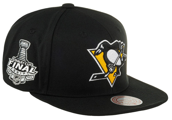 [HHSS6743-PPEYYPPPBLCK] MENS MITCHELL & NESS NHL TOP SPOT SNAPBACK PENGUINS