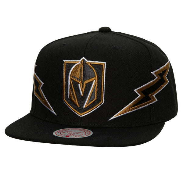 MENS MITCHELL & NESS NHL DOUBLE TROUBLE SNAPBACK KNIGHTS - BLACK