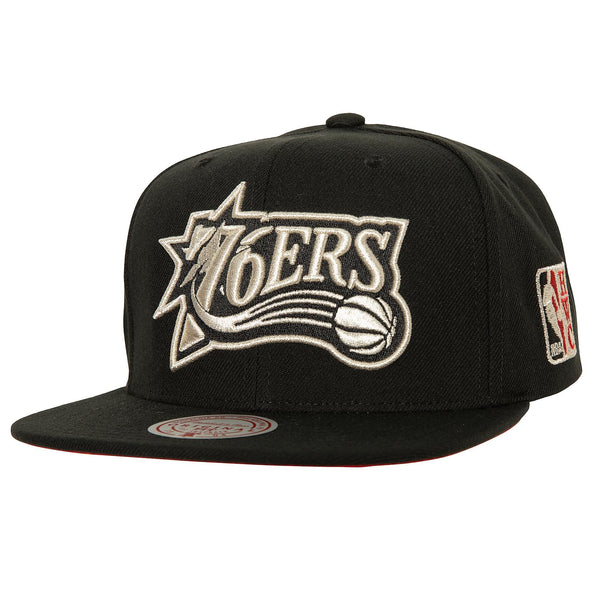 Mens MITCHELL & NESS NBA WATCH ME SHINE SNAPBACK HWC 76ERS