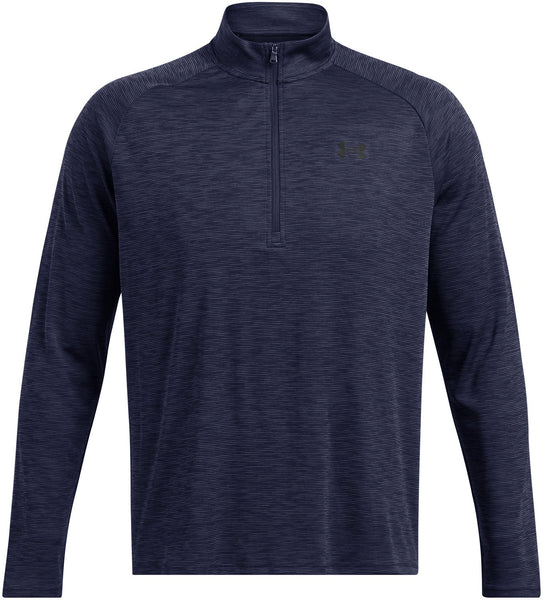 [1382797-410] MENS UNDER ARMOUR LONG SLEEVE TECH TEXTURED 1/2 ZIP HIGH NECK