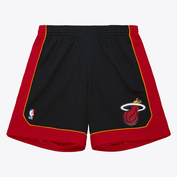 MENS MITCHELL & NESS NBA BLACK SWINGMAN SHORTS HEAT 2012