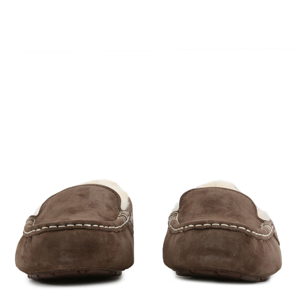 [3312-CHO] WOMENS UGG ANSLEY SLIPPER 'CHOCOLATE' - CHOCOLATE