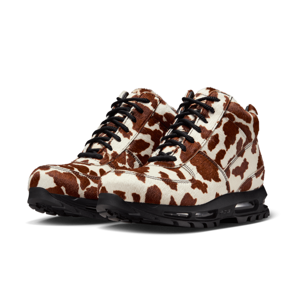 [IO4635-100] MENS NIKE AIR MAX GOADOME QS 'SAIL CACAO WOW COW PRINT PONY HAIR'