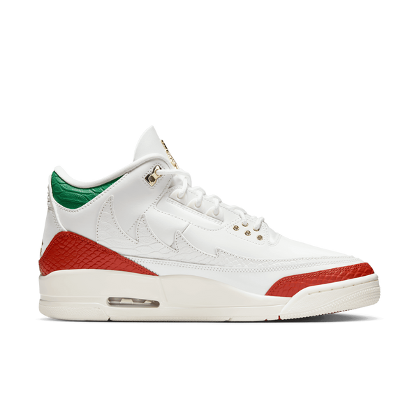 [IO1752-100] MENS AIR JORDAN RETRO 3 'EL VUELO SUMMIT WHITE'