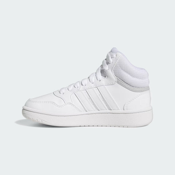 [GW0401] YOUTH ADIDAS HOOPS MID (GS) 'WHITE GREY'