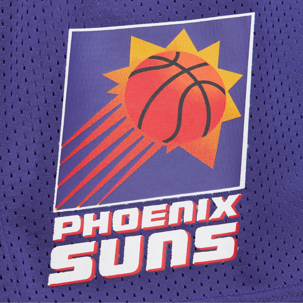 MENS MITCHELL & NESS NBA GAMEDAY MESH 7IN SHORTS VINTAGE LOGO SUNS
