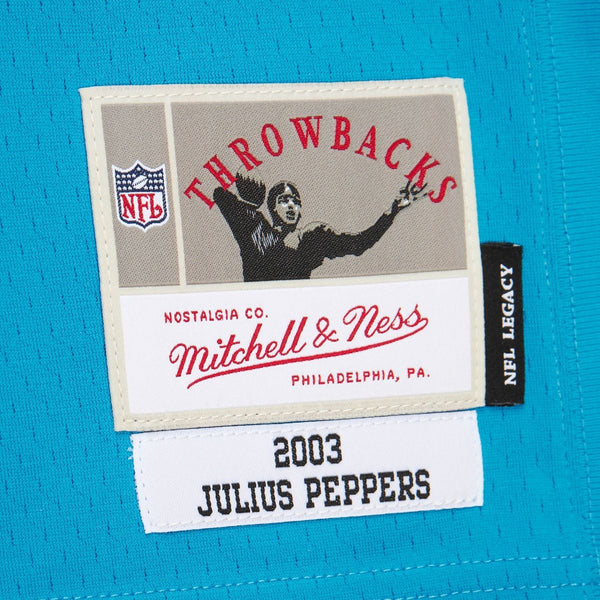 Mens Mitchell & Ness NFL ALTERNATE BLUE JERSEY PANTHERS 2003 JULIUS PEPPERS