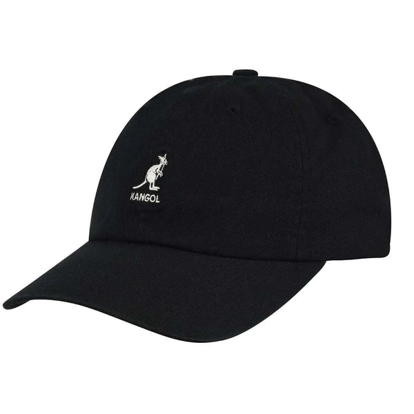 [K5165HT-BK001] UNISEX KANGOL WASHED BASEBALL CAP