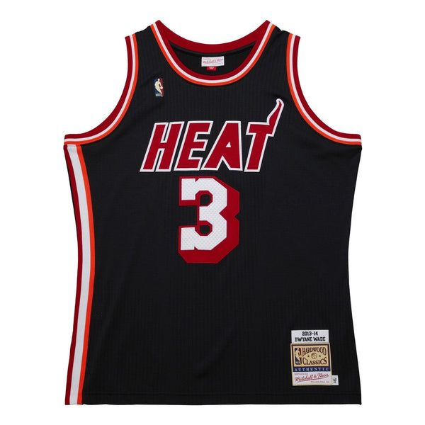MENS MITCHELL & NESS DARK HWC JERSEY HEAT 2013 DWYANE WADE