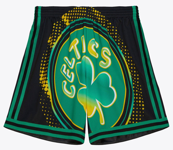 MENS MITCHELL & NESS NBA BIG FACE 7.0 FASHION SHORTS CELTICS