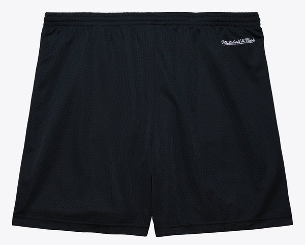 MENS MITCHELL & NESS NBA GAMEDAY MESH 7IN SHORTS VINTAGE LOGO 76ERS