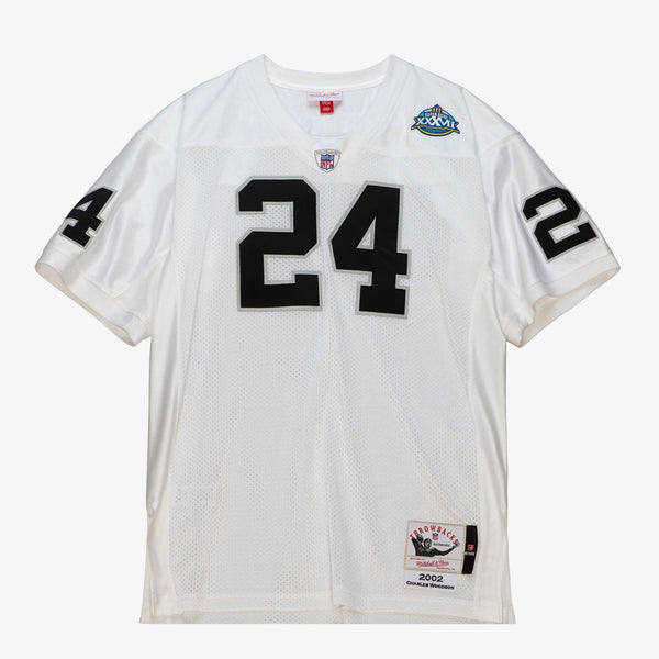 Mens Mitchell & Ness NFL SUPER BOWL JERSEY RAIDERS 2002 CHARLES WOODSON