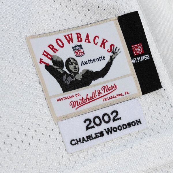 Mens Mitchell & Ness NFL SUPER BOWL JERSEY RAIDERS 2002 CHARLES WOODSON