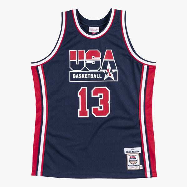 MENS MITCHELL & NESS AUTHENTIC JERSEY TEAM USA 1992 CHRIS MULLIN