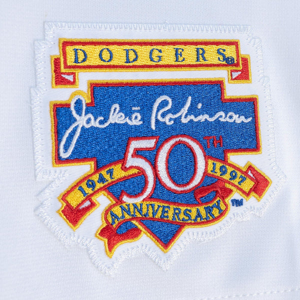 Mens Mitchell & Ness MLB WHITE JSY LA DODGERS 1997 NOMO