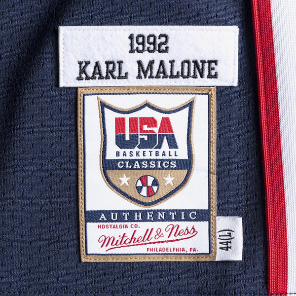 MENS MITCHELL & NESS AUTHENTIC JERSEY TEAM USA 1992 KARL MALONE