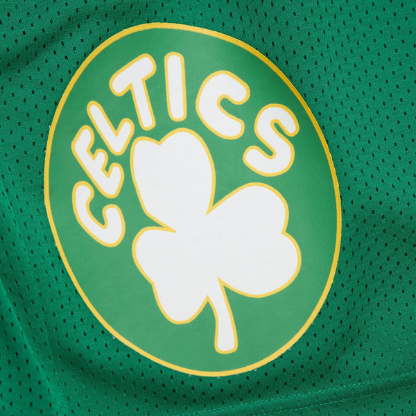 MENS MITCHELL & NESS NBA GAMEDAY MESH 7IN SHORTS VINTAGE LOGO CELTICS