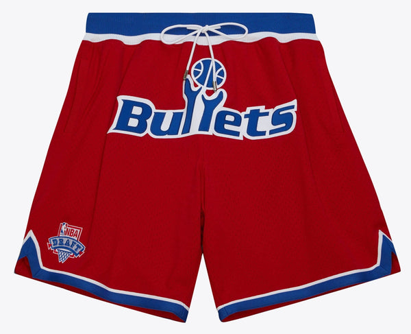 MENS MITCHELL & NESS NBA JUST DON HARDWOOD CLASSICS SHORTS BULLETS 1993