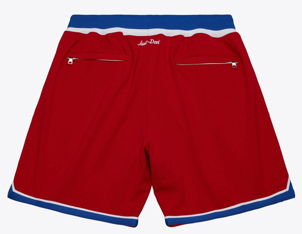 MENS MITCHELL & NESS NBA JUST DON HARDWOOD CLASSICS SHORTS BULLETS 1993