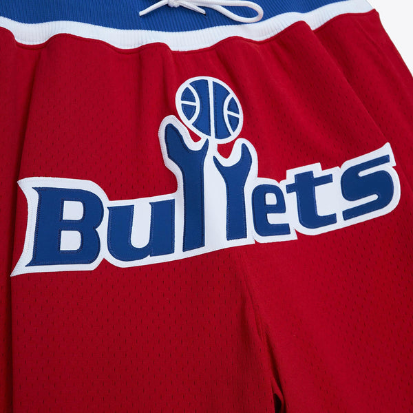MENS MITCHELL & NESS NBA JUST DON HARDWOOD CLASSICS SHORTS BULLETS 1993