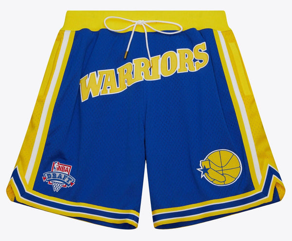 MENS MITCHELL & NESS NBA JUST DON HARDWOOD CLASSICS SHORTS WARRIORS 1993