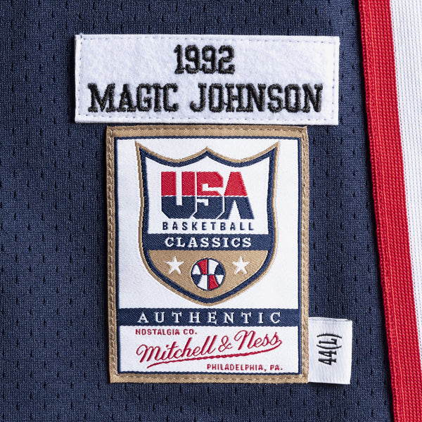MENS MITCHELL & NESS AUTHENTIC JERSEY TEAM USA 1992 MAGIC JOHNSON