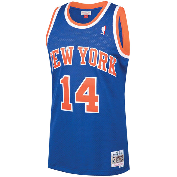 MENS MITCHELL & NESS SWINGMAN ROAD JERSEY KNICKS 91 ANTHONY MASON
