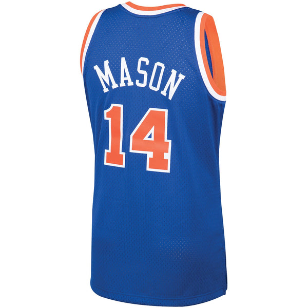 MENS MITCHELL & NESS SWINGMAN ROAD JERSEY KNICKS 91 ANTHONY MASON