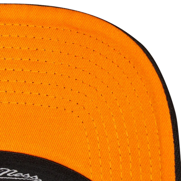 MENS MITCHELL & NESS NBA TEAM SCRIPT 2.0 STRETCH SNAPBACK KNICKS - BLACK