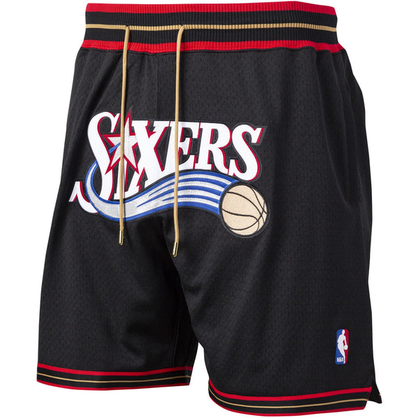 MENS MITCHELL & NESS NBA JUST DON 7IN SHORTS 76ERS