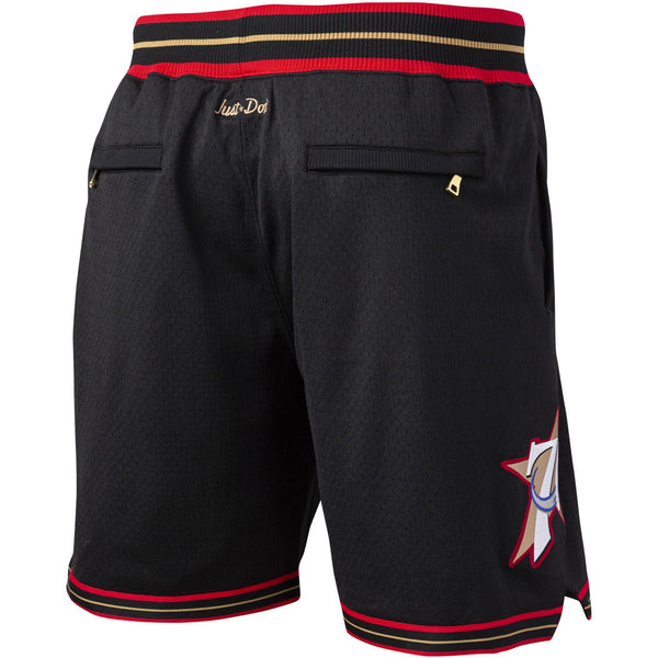 MENS MITCHELL & NESS NBA JUST DON 7IN SHORTS 76ERS