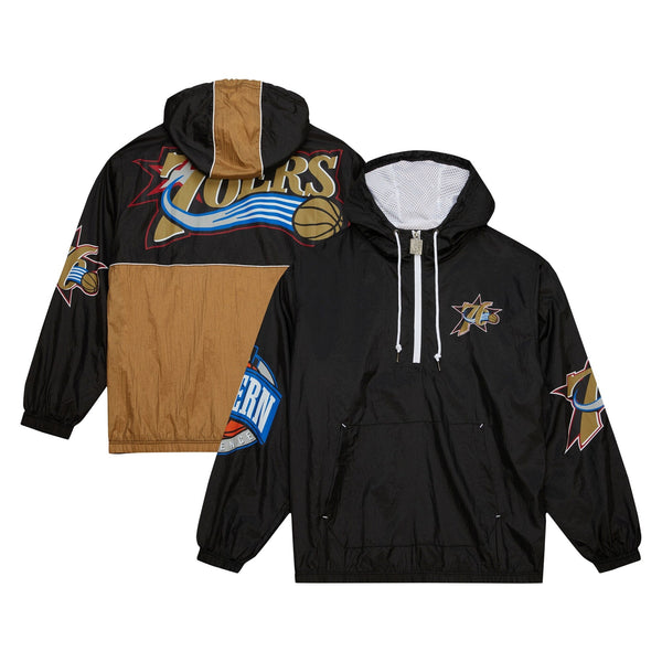 MENS MITCHELL & NESS TEAM OG ANORAK WINDBREAKER 76ERS