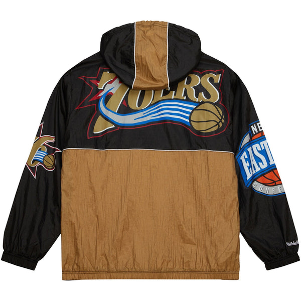 MENS MITCHELL & NESS TEAM OG ANORAK WINDBREAKER 76ERS