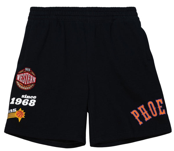MENS MITCHELL & NESS NBA TEAM ORIGINS FLEECE SHORTS SUNS