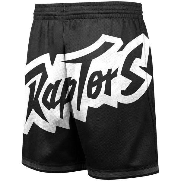 MENS MITCHELL & NESS NBA BIG FACE 3.0 FASHION SHORTS RAPTORS