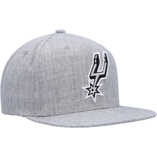 MENS MITCHELL & NESS NBA TEAM HEATHER 2.0 SNAPBACK SPURS