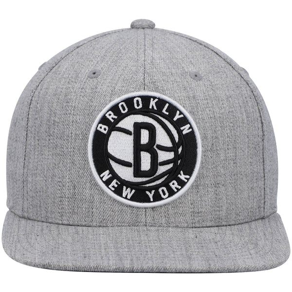 Mens MITCHELL & NESS NBA TEAM HEATHER 2.0 SNAPBACK NETS