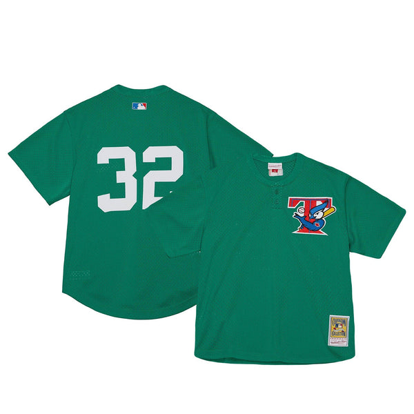 Mens Mitchell & Ness MLB ST. PATRICK'S DAY BP JERSEY BLUE JAYS 2003 ROY HALLADAY