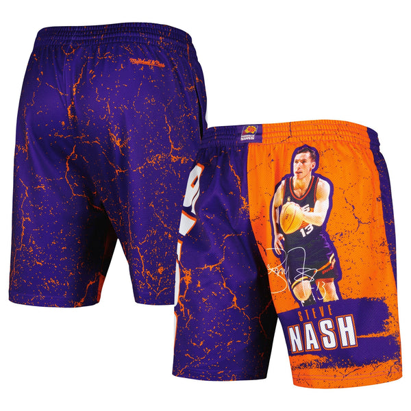MENS MITCHELL & NESS NBA PLAYER BURST MESH SHORTS SUNS STEVE NASH