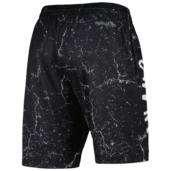 MENS MITCHELL & NESS NBA PLAYER BURST MESH SHORTS SPURS TIM DUNCAN