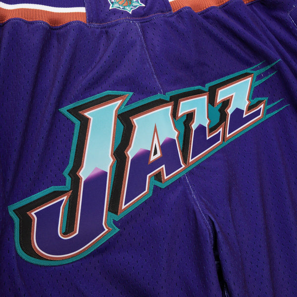 MENS MITCHELL & NESS NBA JUST DON 90S SHORTS JAZZ 1996