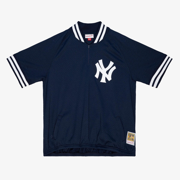 Mens Mitchell & Ness MLB AUTHENTIC BP JERSEY - 1/4 ZIP YANKEES 1988
