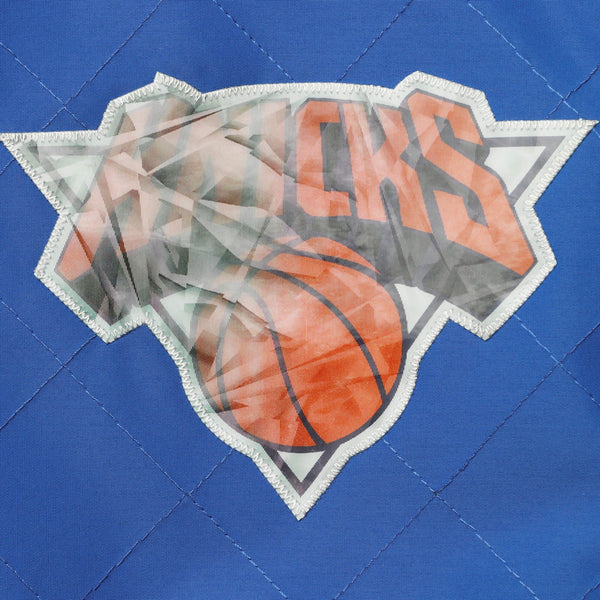 [OJBF1201-NYKYYPPPBLUE] MENS MITCHELL & NESS 75TH ANNI WARM UP JACKET KNICKS