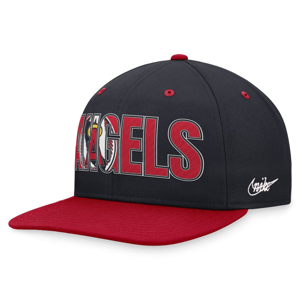 [NK44-19N4-C71-38W] MENS NIKE NAVY CALIFORNIA ANGELS COOPERSTOWN COLLECTION PRO SNAPBACK HAT